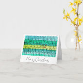 Weihnachtsbäume im Wasser mit Rudolph-Namen Karte (Gelbe Blume)