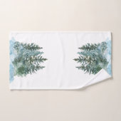 Weihnachtsbäume im Wasser Schneekonzerne Weiß Badhandtuch Set (Handtuch)