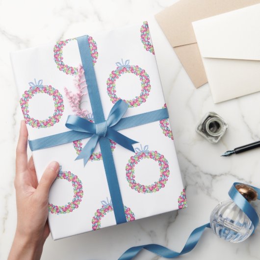 Weihnachtsbäume in Aquarellen Geschenkpapier (Schenken)