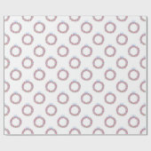 Weihnachtsbäume in Aquarellen Geschenkpapier (Flach)