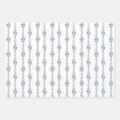 Weihnachtsbäume in Aquarellen Geschenkpapier Set (Vorderseite 2)