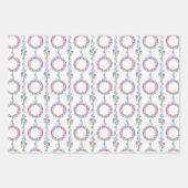 Weihnachtsbäume in Aquarellen Geschenkpapier Set (Vorderseite)