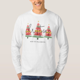 Weihnachtsbäume in Aquarellen T-Shirt