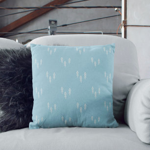 Weihnachtsbäume in blau-weiß Lumbalkissen Kissen