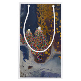 Weihnachtsbäume in der Nacht Kleine Geschenktüte