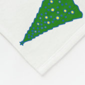 Weihnachtsbäume in drei Farben Fleecedecke (Ecke)