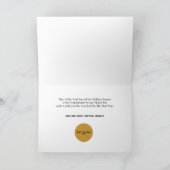 Weihnachtsbäume in Funkelnd Schnee Karte (Innenseite)