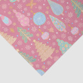 Weihnachtsbäume in Rosa Seidenpapier (Detail)