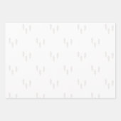 Weihnachtsbäume in Rot und Weiß Geschenkpapier Set (Vorderseite 3)