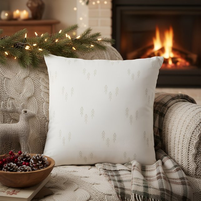 Weihnachtsbäume in weiß kissen (christmas pillow)