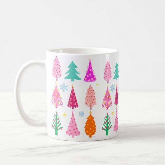 Weihnachtsbäume Kaffeetasse (Links)