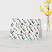 Weihnachtsbäume Karte (Gelbe Blume)