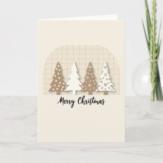 Weihnachtsbäume Karte (Vorderseite)