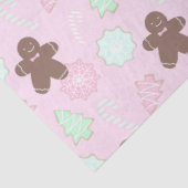 Weihnachtsbäume Kekse Bonbons Rosa Weihnachten Seidenpapier (Ausschnitt)