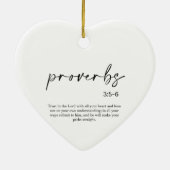 Weihnachtsbäume Keramik Herz Keramik Ornament (Hinten)