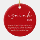 Weihnachtsbäume Keramik Ornament (Hinten)