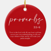 Weihnachtsbäume Keramik Ornament (Hinten)