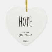 Weihnachtsbäume Keramik Verse Hope Ornament (Vorne)