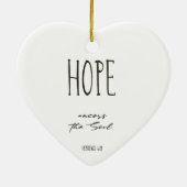 Weihnachtsbäume Keramik Verse Hope Ornament (Hinten)