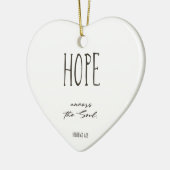 Weihnachtsbäume Keramik Verse Hope Ornament (Links)
