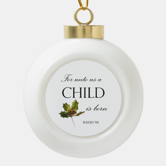 Weihnachtsbäume Keramik Verse Kugel-Ornament (Vorderseite)