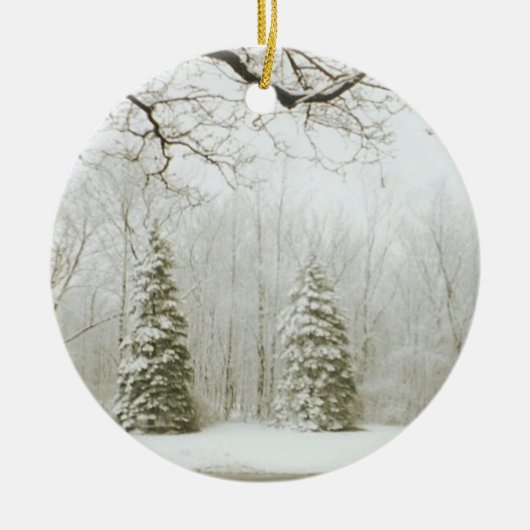 Weihnachtsbäume Keramikornament (Vorne)