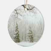 Weihnachtsbäume Keramikornament (Links)