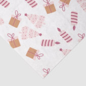 Weihnachtsbäume Kerzen Geschenke Pink Brown Weihna Seidenpapier (Ausschnitt)