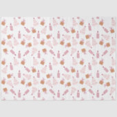 Weihnachtsbäume Kerzen Geschenke Pink Brown Weihna Seidenpapier (Vorderseite)