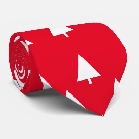 Weihnachtsbäume Krawatte (Gerollt)