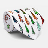 Weihnachtsbäume Krawatte (Gerollt)