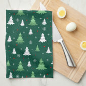 Weihnachtsbäume Küchentücher (Viertel Falte)