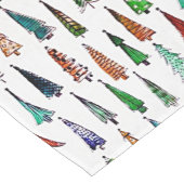 Weihnachtsbäume Kurzer Tischläufer (Ecke)