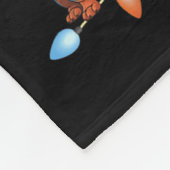 Weihnachtsbäume Lichter Männer Frauen Santa Dackel Fleecedecke (Ecke)