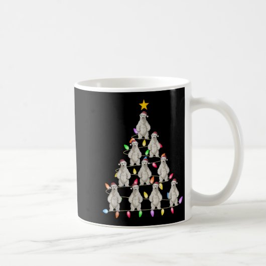 Weihnachtsbäume Lichter Männer Santa Lar Bear Xma Kaffeetasse (Rechts)