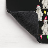 Weihnachtsbäume Lichter Männer Santa Lar Bear Xma Mousepad (Ecke)