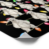 Weihnachtsbäume Lichter Männer Santa Lar Bear Xma Poster (Ecke)