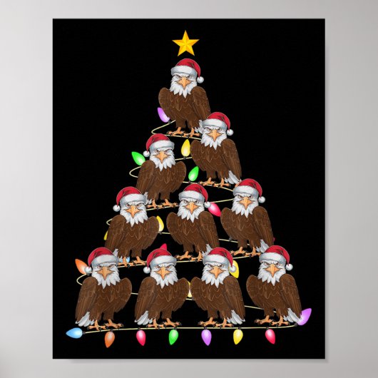 Weihnachtsbäume Lichter Männer Weihnachtsweihe Wei Poster (Vorne)