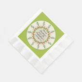 Weihnachtsbäume & Lichter (Personalisierte Geschen Serviette (Ecke)