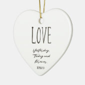 Weihnachtsbäume Liebe Keramik Ornament (Links)