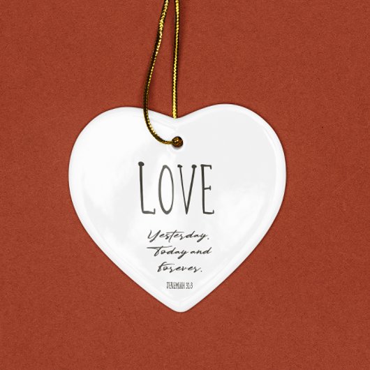 Weihnachtsbäume Liebe Keramik Ornament