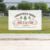 Weihnachtsbäume mistletofarm North Pole Banner (Insitu)