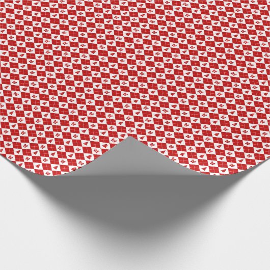 Weihnachtsbäume mit Geschenkboxen Muster Geschenkpapier (Ecke)