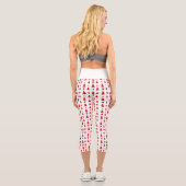 Weihnachtsbäume mit Geschenkboxen Muster Hoch Capri Leggings (Rückseite)