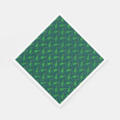 Weihnachtsbäume mit Goldstars Serviette (Ecke)