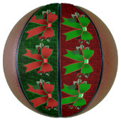 Weihnachtsbäume mit Holly Bows Basketball (Vertikal)