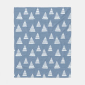 Weihnachtsbäume mit Perlenmuster Fleecedecke (Vorderseite)