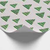 Weihnachtsbäume mit Perlenmuster Geschenkpapier (Ecke)
