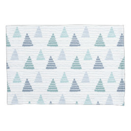 Weihnachtsbäume mit Perlenmuster Kissenbezug