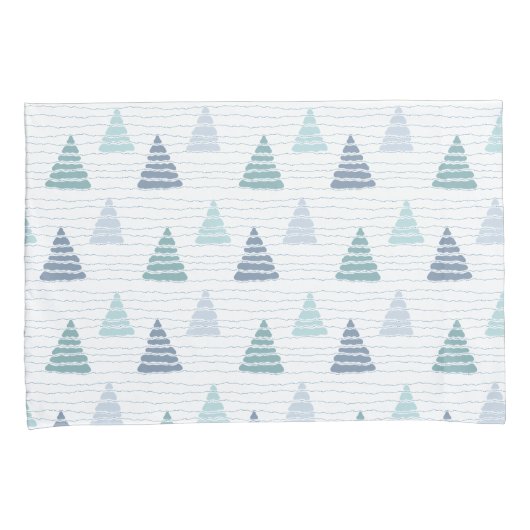 Weihnachtsbäume mit Perlenmuster Kissenbezug (Vorderseite-Rechts)